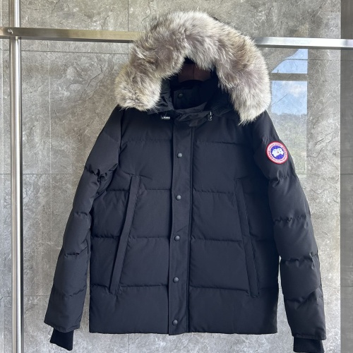 Replica Canada Goose Down Feather Coat Long Sleeved For Men #1259978 $170.00 USD for Wholesale