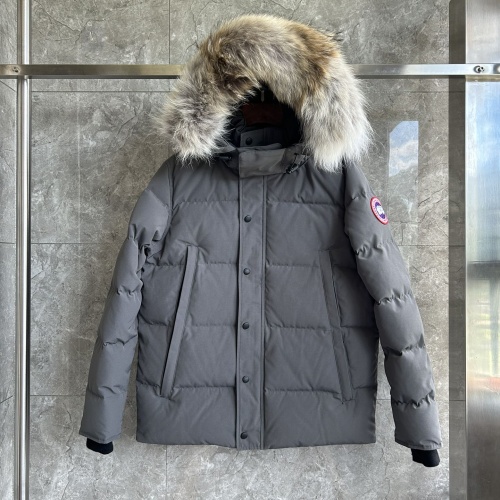 Canada Goose Down Feather Coat Long Sleeved For Men #1259980 $170.00 USD, Wholesale Replica Canada Goose Down Feather Coat