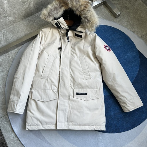 Canada Goose Down Feather Coat Long Sleeved For Men #1259981 $170.00 USD, Wholesale Replica Canada Goose Down Feather Coat