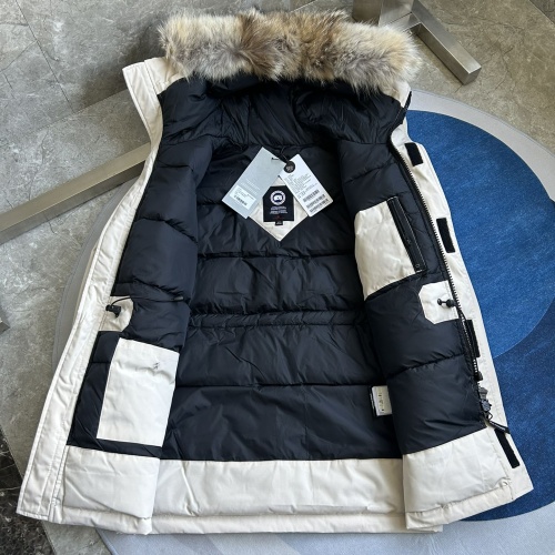 Replica Canada Goose Down Feather Coat Long Sleeved For Men #1259981 $170.00 USD for Wholesale