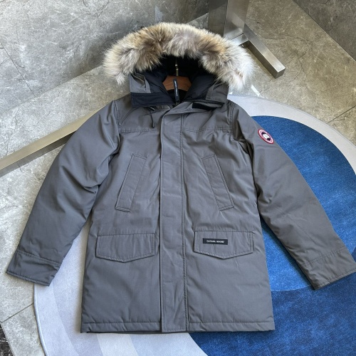 Canada Goose Down Feather Coat Long Sleeved For Men #1259982 $170.00 USD, Wholesale Replica Canada Goose Down Feather Coat