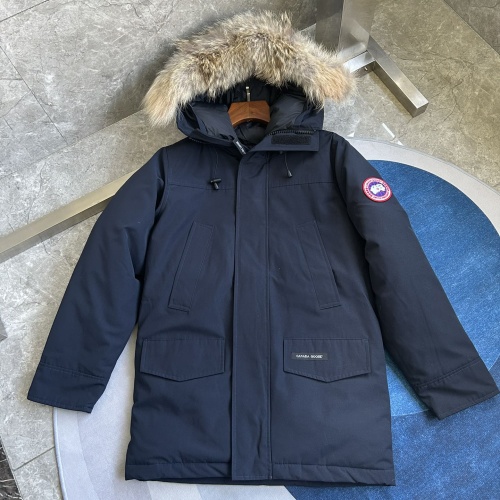 Canada Goose Down Feather Coat Long Sleeved For Men #1259984 $170.00 USD, Wholesale Replica Canada Goose Down Feather Coat