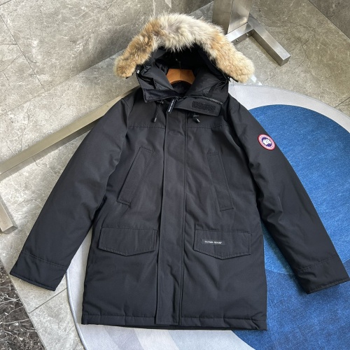 Canada Goose Down Feather Coat Long Sleeved For Men #1259985 $170.00 USD, Wholesale Replica Canada Goose Down Feather Coat