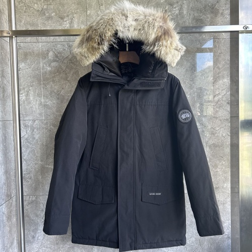 Replica Canada Goose Down Feather Coat Long Sleeved For Men #1259986 $170.00 USD for Wholesale