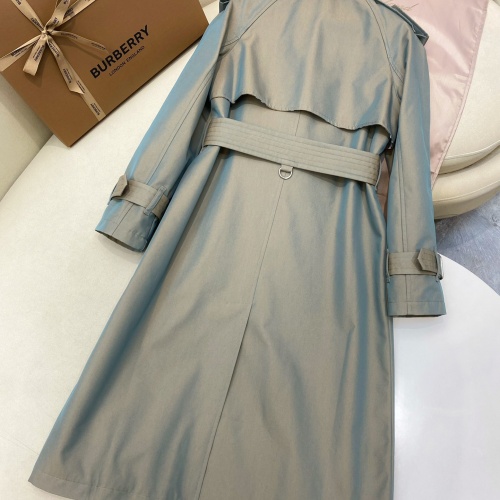 Replica Burberry Trench Coat Long Sleeved For Women #1260025 $202.00 USD for Wholesale