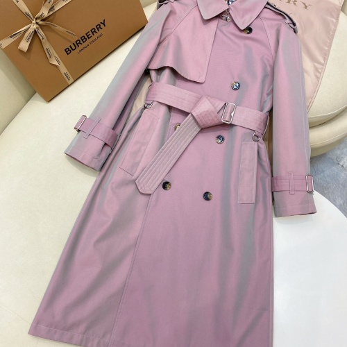 Burberry Trench Coat Long Sleeved For Women #1260026 $202.00 USD, Wholesale Replica Burberry Trench Coat