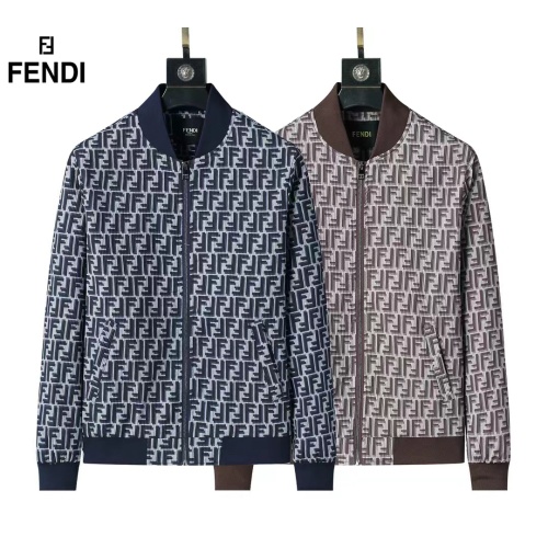 Replica Fendi Jackets Long Sleeved For Men #1260080 $52.00 USD for Wholesale