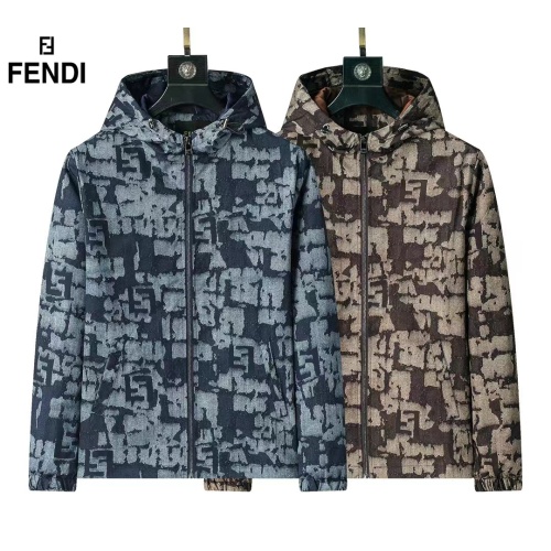 Replica Fendi Jackets Long Sleeved For Men #1260082 $52.00 USD for Wholesale