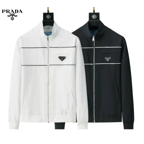 Replica Prada Jackets Long Sleeved For Men #1260110 $52.00 USD for Wholesale