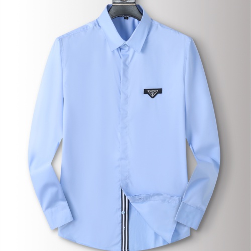 Prada Shirts Long Sleeved For Men #1260169 $40.00 USD, Wholesale Replica Prada Shirts