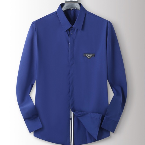 Prada Shirts Long Sleeved For Men #1260170 $40.00 USD, Wholesale Replica Prada Shirts