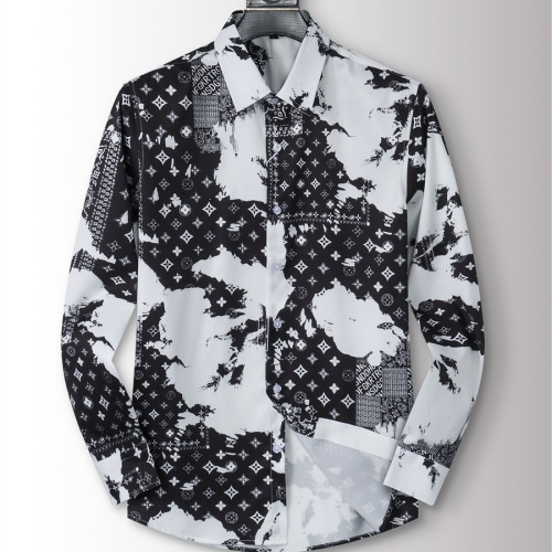 Louis Vuitton LV Shirts Long Sleeved For Men #1260172 $40.00 USD, Wholesale Replica Louis Vuitton LV Shirts