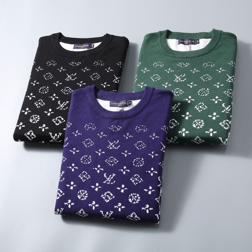 Replica Louis Vuitton LV Sweaters Long Sleeved For Men #1260228 $38.00 USD for Wholesale