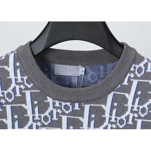 Replica Christian Dior Sweaters Long Sleeved For Men #1260259 $38.00 USD for Wholesale