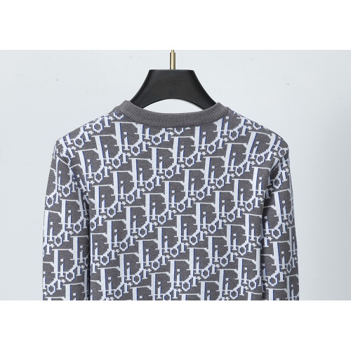 Replica Christian Dior Sweaters Long Sleeved For Men #1260259 $38.00 USD for Wholesale