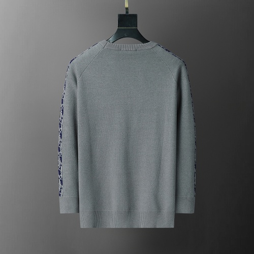 Replica Christian Dior Sweaters Long Sleeved For Men #1260261 $38.00 USD for Wholesale