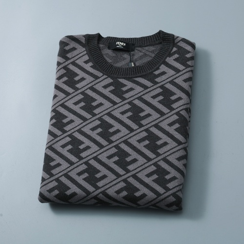 Replica Fendi Sweaters Long Sleeved For Men #1260286 $38.00 USD for Wholesale