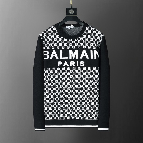 Balmain Sweaters Long Sleeved For Men #1260289 $38.00 USD, Wholesale Replica Balmain Sweaters