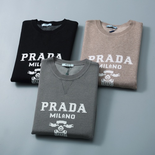 Replica Prada Sweater Long Sleeved For Men #1260303 $38.00 USD for Wholesale