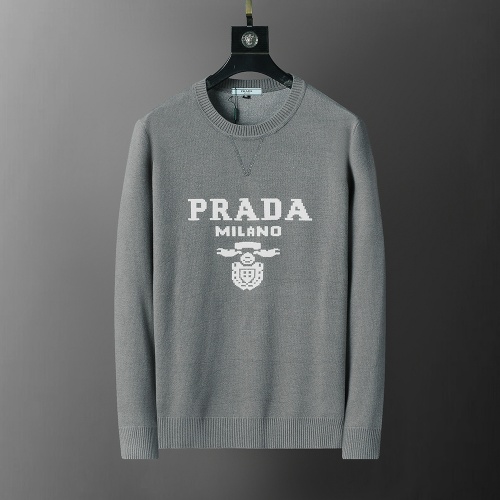 Prada Sweater Long Sleeved For Men #1260304 $38.00 USD, Wholesale Replica Prada Sweater