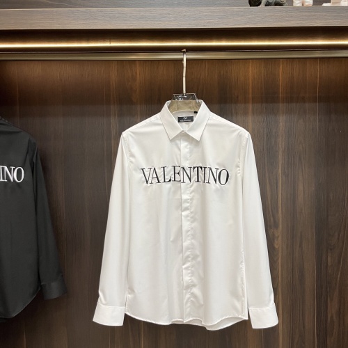 Valentino Shirts Long Sleeved For Men #1260319 $92.00 USD, Wholesale Replica Valentino Shirts