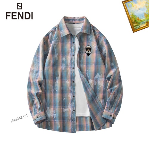 Fendi Shirts Long Sleeved For Men #1260343 $40.00 USD, Wholesale Replica Fendi Shirts