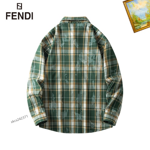 Replica Fendi Shirts Long Sleeved For Men #1260345 $40.00 USD for Wholesale