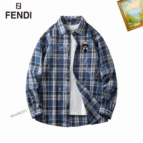 Fendi Shirts Long Sleeved For Men #1260346 $40.00 USD, Wholesale Replica Fendi Shirts