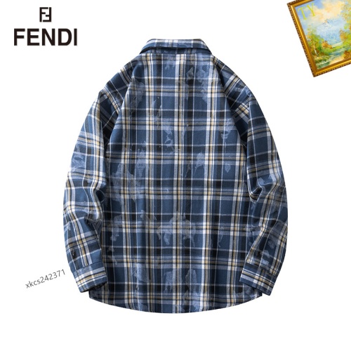 Replica Fendi Shirts Long Sleeved For Men #1260346 $40.00 USD for Wholesale