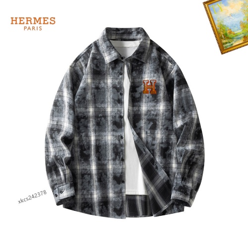 Hermes Shirts Long Sleeved For Men #1260352 $40.00 USD, Wholesale Replica Hermes Shirts