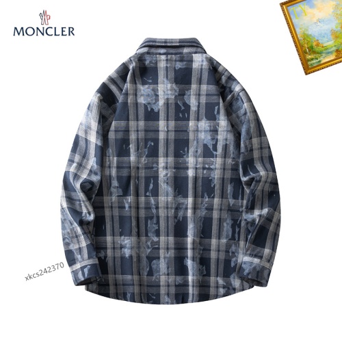 Replica Moncler Shirts Long Sleeved For Men #1260358 $40.00 USD for Wholesale