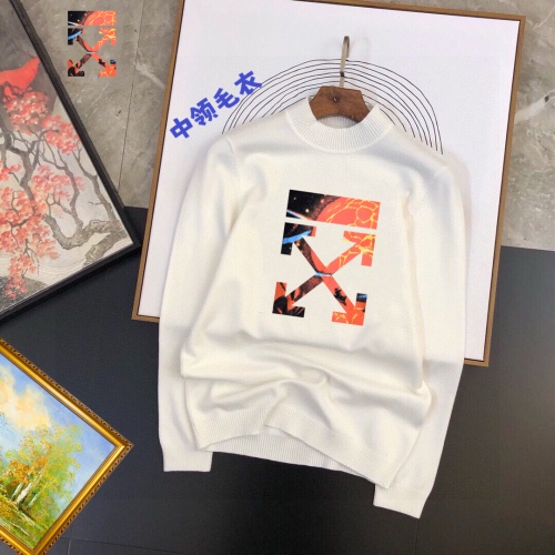 Off-White Sweaters Long Sleeved For Men #1260402 $42.00 USD, Wholesale Replica Off-White Sweaters