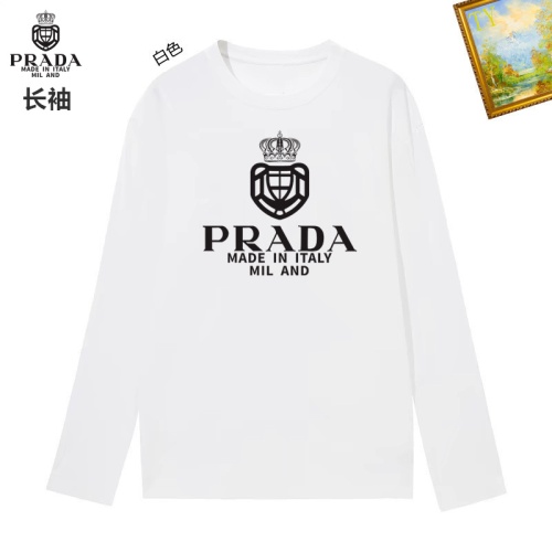 Prada T-Shirts Long Sleeved For Unisex #1260424 $34.00 USD, Wholesale Replica Prada T-Shirts