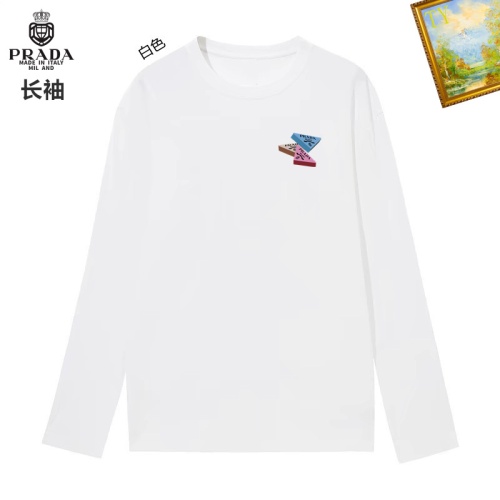 Prada T-Shirts Long Sleeved For Unisex #1260436 $34.00 USD, Wholesale Replica Prada T-Shirts