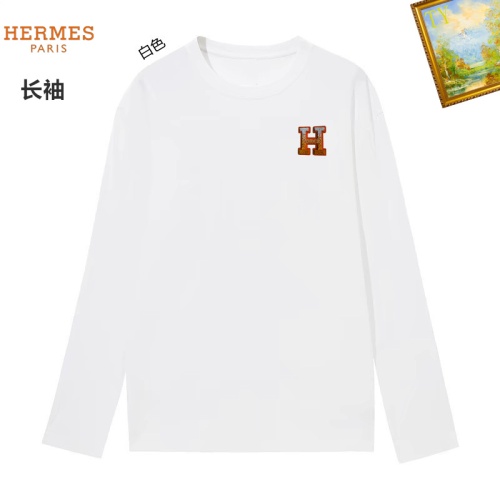 Hermes T-Shirts Long Sleeved For Unisex #1260460 $34.00 USD, Wholesale Replica Hermes T-Shirts