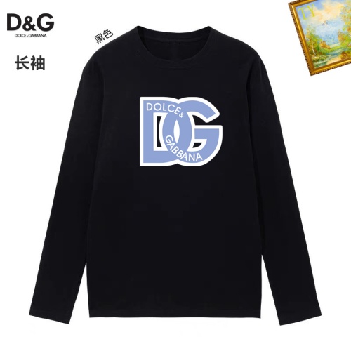 Dolce &amp; Gabbana D&amp;G T-Shirts Long Sleeved For Unisex #1260469 $34.00 USD, Wholesale Replica Dolce &amp; Gabbana D&amp;G T-Shirts