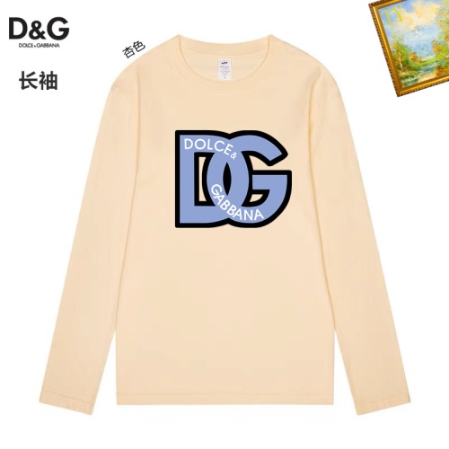 Dolce &amp; Gabbana D&amp;G T-Shirts Long Sleeved For Unisex #1260470 $34.00 USD, Wholesale Replica Dolce &amp; Gabbana D&amp;G T-Shirts