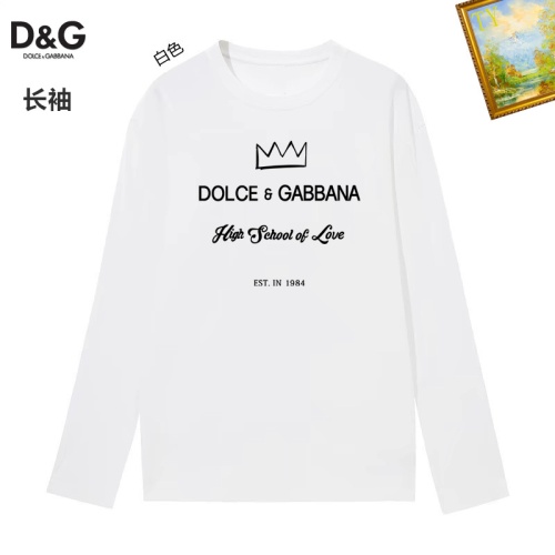 Dolce &amp; Gabbana D&amp;G T-Shirts Long Sleeved For Unisex #1260485 $34.00 USD, Wholesale Replica Dolce &amp; Gabbana D&amp;G T-Shirts