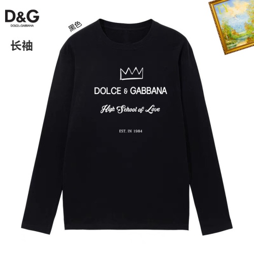 Dolce &amp; Gabbana D&amp;G T-Shirts Long Sleeved For Unisex #1260486 $34.00 USD, Wholesale Replica Dolce &amp; Gabbana D&amp;G T-Shirts