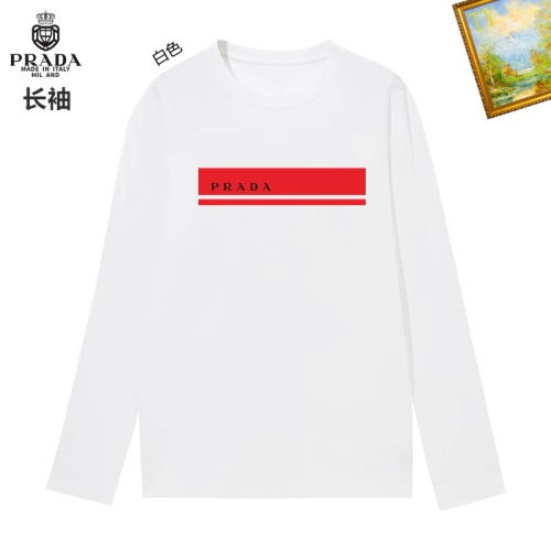 Prada T-Shirts Long Sleeved For Unisex #1260493 $34.00 USD, Wholesale Replica Prada T-Shirts