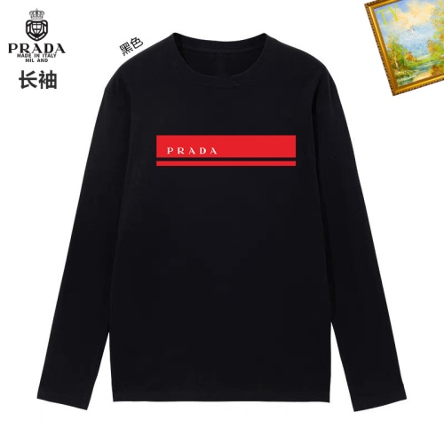 Prada T-Shirts Long Sleeved For Unisex #1260494 $34.00 USD, Wholesale Replica Prada T-Shirts