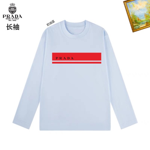 Prada T-Shirts Long Sleeved For Unisex #1260496 $34.00 USD, Wholesale Replica Prada T-Shirts