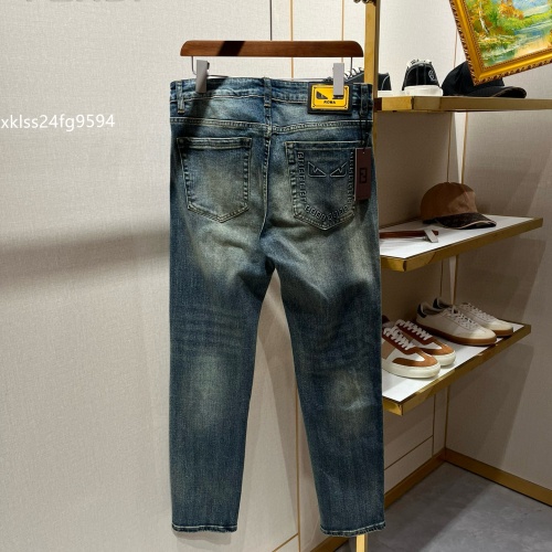 Replica Fendi Jeans For Men #1260654 $48.00 USD for Wholesale