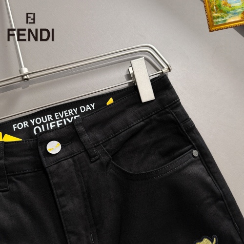 Replica Fendi Jeans For Men #1260712 $48.00 USD for Wholesale