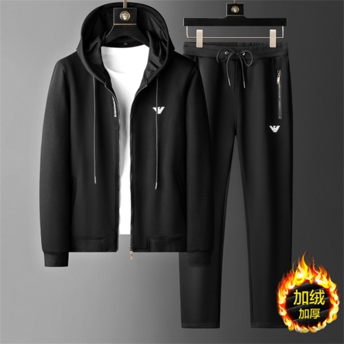 Armani Tracksuits Long Sleeved For Men #1260745 $100.00 USD, Wholesale Replica Armani Tracksuits