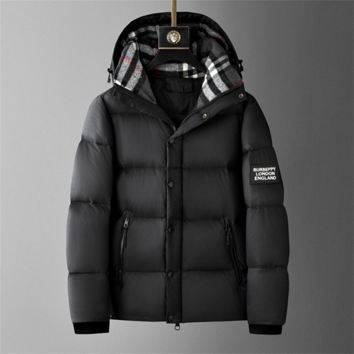 Burberry Down Feather Coat Long Sleeved For Men #1260766 $162.00 USD, Wholesale Replica Burberry Down Feather Coat