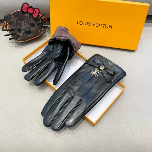 Replica Louis Vuitton LV Gloves For Women #1260776 $48.00 USD for Wholesale