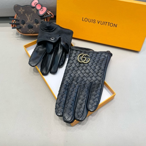 Replica Gucci Gloves For Men #1260778 $56.00 USD for Wholesale