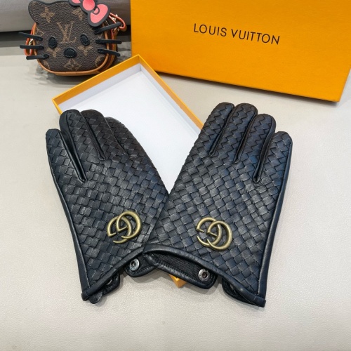 Replica Gucci Gloves For Men #1260778 $56.00 USD for Wholesale