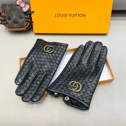 Replica Gucci Gloves For Men #1260778 $56.00 USD for Wholesale